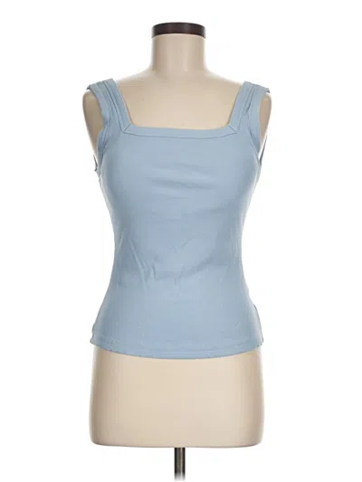 Pre-owned Ogl Sleeveless Top Blue Square Neckline Tops