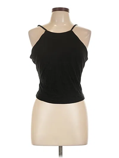 Pre-owned Ogl Tank Top Black Halter Neckline Tops