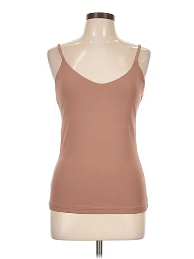 Pre-owned Ogl Tank Top Brown Strapless Neckline Tops