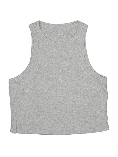 Pre-owned Ogl Tank Top Gray Halter Neckline Tops