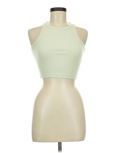Pre-owned Ogl Tank Top Green Halter Neckline Tops
