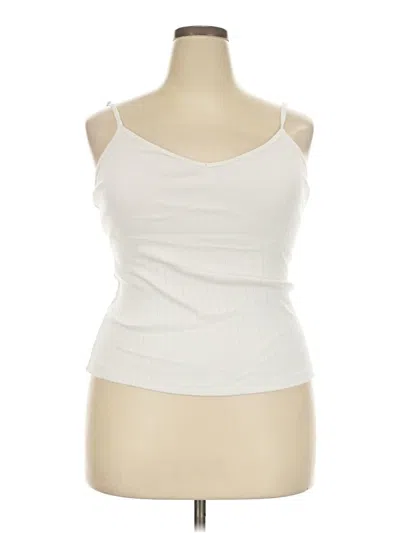 Pre-owned Ogl Tank Top Ivory Strapless Neckline Tops
