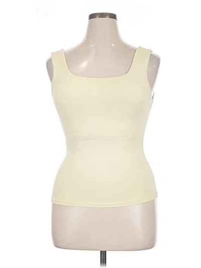 Pre-owned Ogl Tank Top Ivory Strapless Neckline Tops