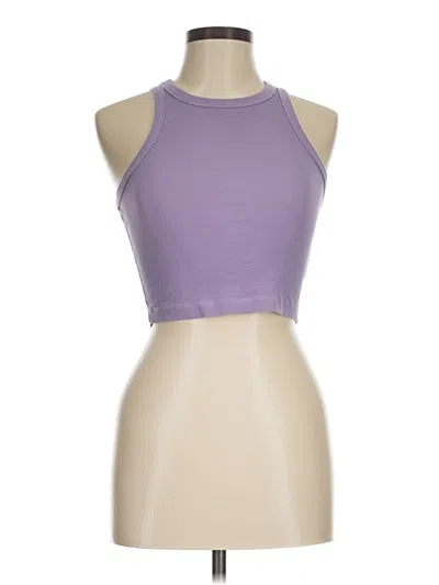 Pre-owned Ogl Tank Top Purple Halter Neckline Tops