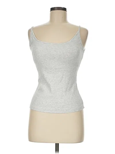 Pre-owned Ogl Tank Top Silver Strapless Neckline Tops