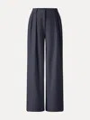 Oglmove 4-way Stretch Drapey Mid Rise Wide Leg Work Pants