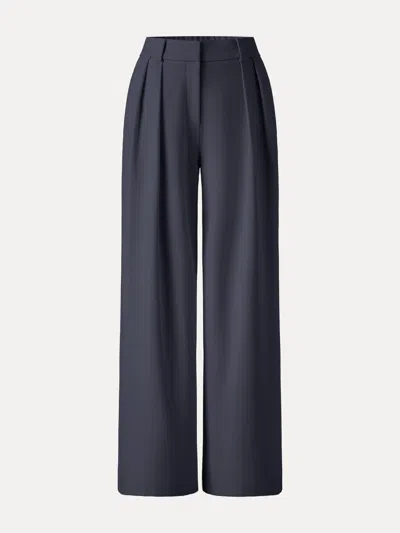 Oglmove 4-way Stretch Drapey Mid Rise Wide Leg Work Pants