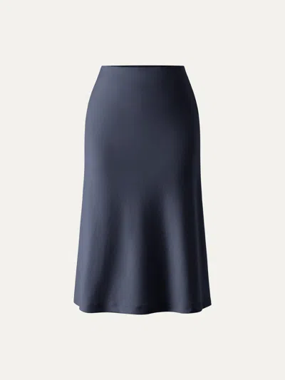 Oglmove A-line Midi Skirt With Pockets