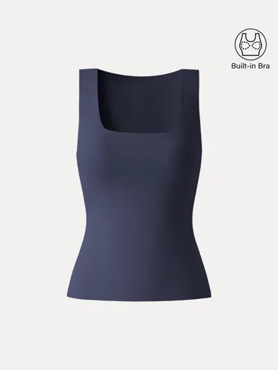 Oglmove Back Smoothing Cooling Essential Summer Bra Tank In Blue