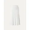 Oglmove Breezy Pull-on Mermaid Midi Skirt In White
