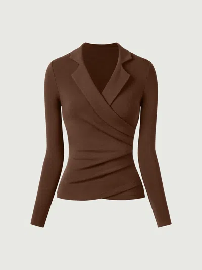 Oglmove Collared Surplice Top