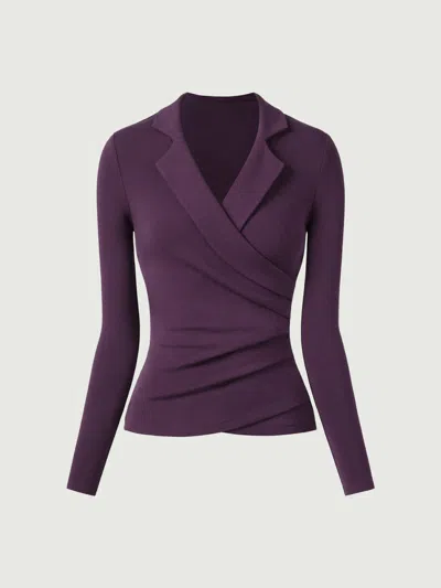 Oglmove Collared Surplice Top