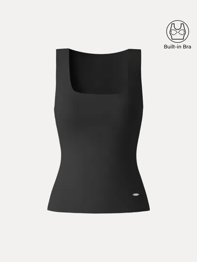 Oglmove Cooling Essential Summer Bra Tank In Black
