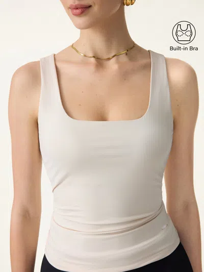 Oglmove Cooling Essential Summer Bra Tank In White