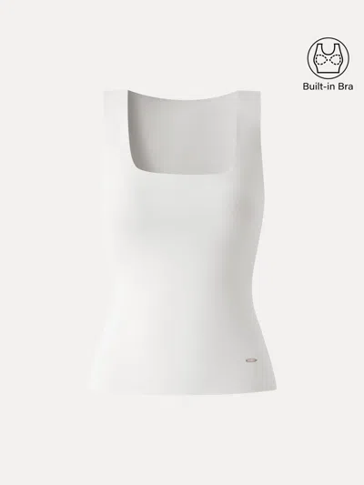 Oglmove Cooling Essential Summer Bra Tank In White