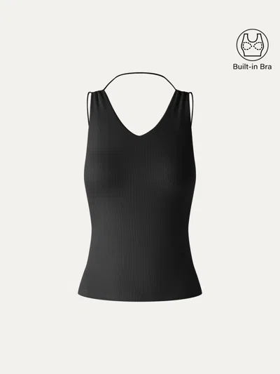 Oglmove Cooltouch Essentail Spaghetti Brami In Black