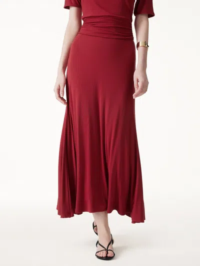 Oglmove Cooltouch Flowy Maxi Flared Skirt In Multi
