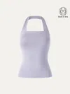 Oglmove Cooltouch Halter Going-out Bra Top In Gray