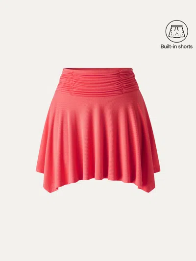 Oglmove Cooltouch Playful Mini Skirt In Brown
