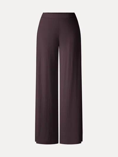 Oglmove Cooltouch Ponte Mid Rise Wide Leg Pants With Pockets