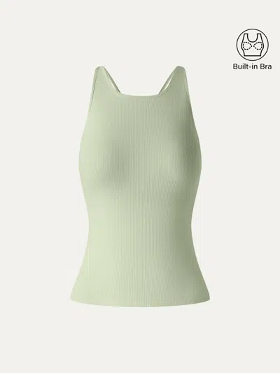 Oglmove Cooltouch Ribbed Racer Back Bra Tank