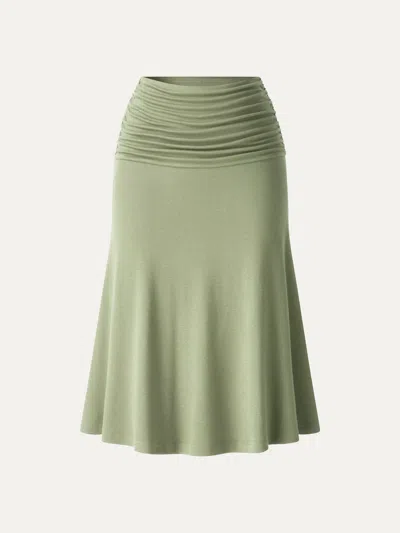 Oglmove Cooltouch Ruched Midi Mermaid Skirt