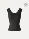 Oglmove Cooltouch U-neck Bra Tank In Black