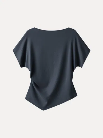 Oglmove Cotton Lyocell Boatneck Angled Summer Tee