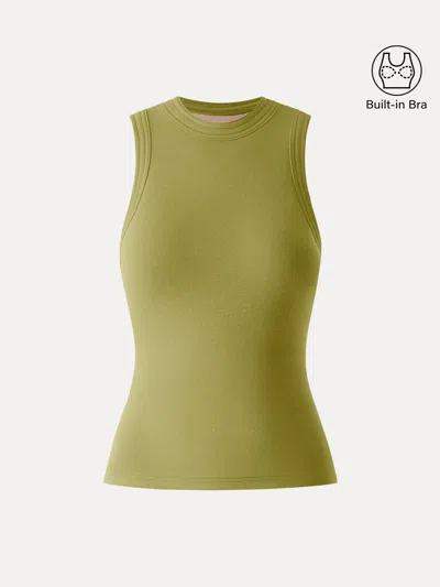 Oglmove Cotton Lyocell Perkins Collar Bra Tank