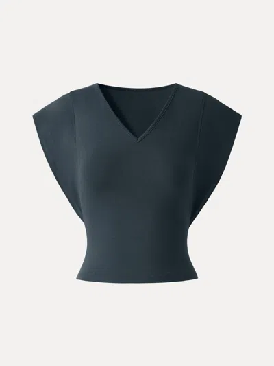 Oglmove Cotton Lyocell V-neck Summer Tee