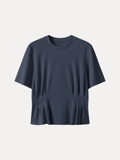 Oglmove Crewneck Short Sleeve Cinched Waist Tee