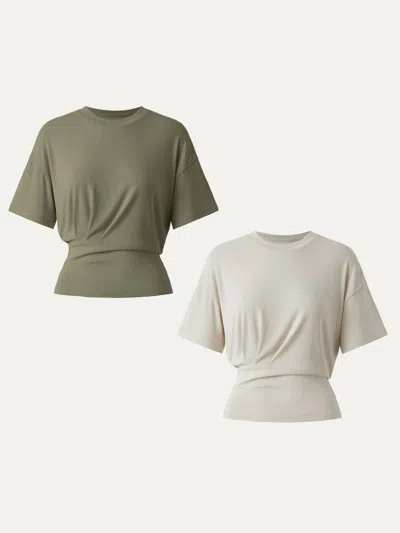 Oglmove Crewneck Short Sleeve Tucked Tee