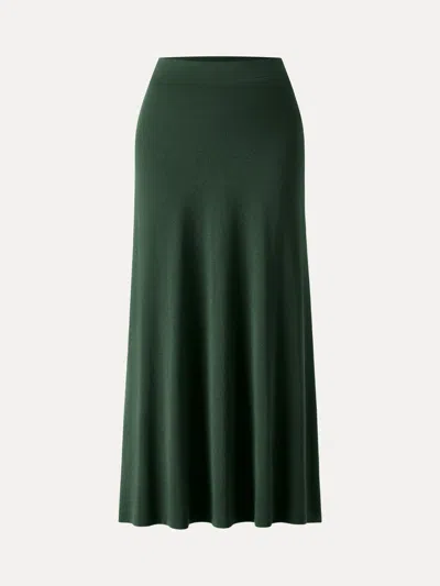 Oglmove Eco-mousse® High-rise A-line Maxi Skirt In Deep Bush