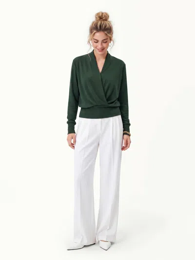 Oglmove Eco-mousse® Long Sleeve Banded Hem Top In Deep Bush