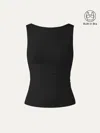 Oglmove Elastic Open Back Bra Tank In Black
