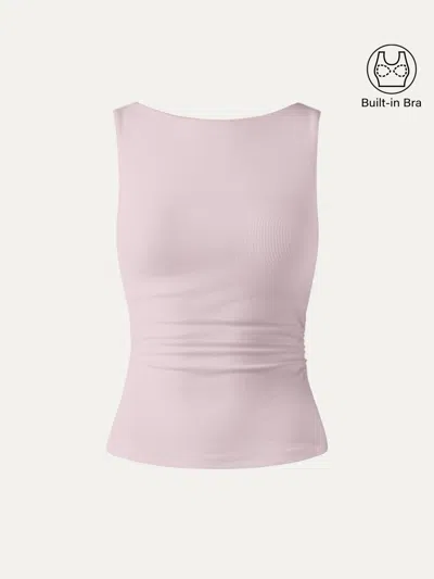 OGLMOVE ELASTIC OPEN BACK BRA TANK