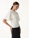 Oglmove Elevated Cotton-blend Essential Tee In White