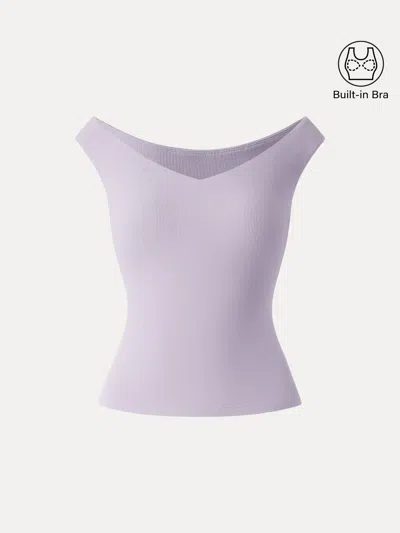 Oglmove Essential V-neck New Airy Bra Top