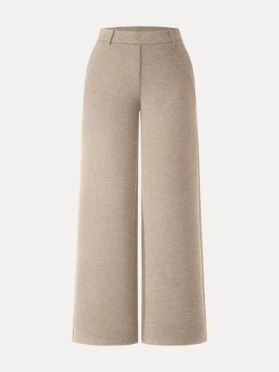 Oglmove Fuzzluxe Mid-rise Straight-leg Pants With Pockets In Animal Print