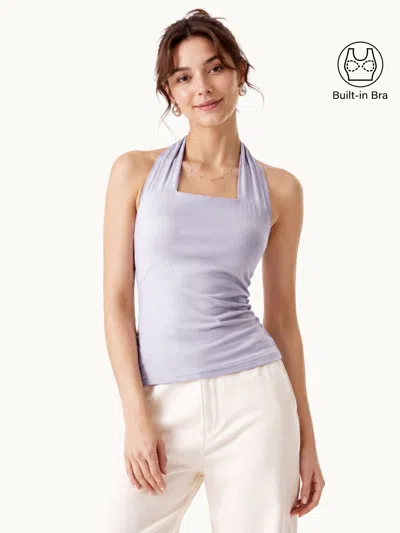 Oglmove Halter Going-out Bra Top In Gray