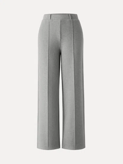Oglmove High Waisted Straight Leg Pull On Pant In Gray