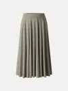 Oglmove Lyocell Blend Volume Skirt With Pockets