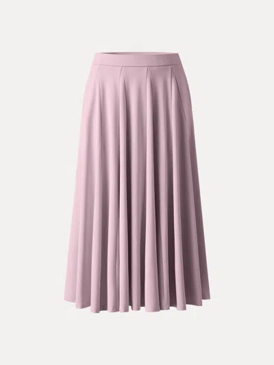 Oglmove Lyocell Blend Volume Skirt With Pockets
