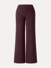 Oglmove Lyocell Wool Mid Rise Wide Leg Pull-on Pants With Pockets