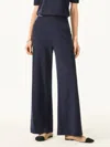 Oglmove Lyocell Wool Mid Rise Wide Leg Pull-on Pants With Pockets