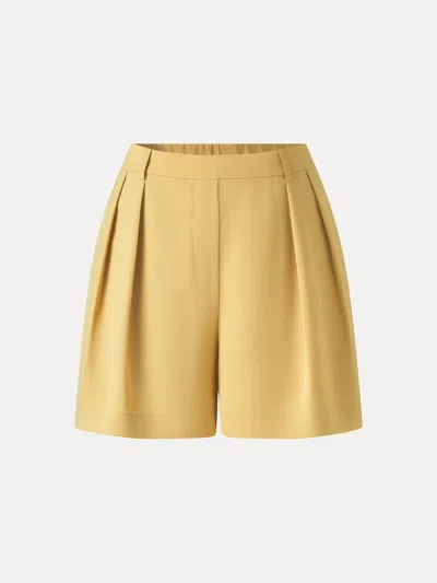 Oglmove Lyocell-linen Tailored Shorts With Pockets In Multi