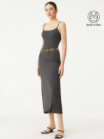 Oglmove Maria Spaghetti Strap Bandless Bra Dress