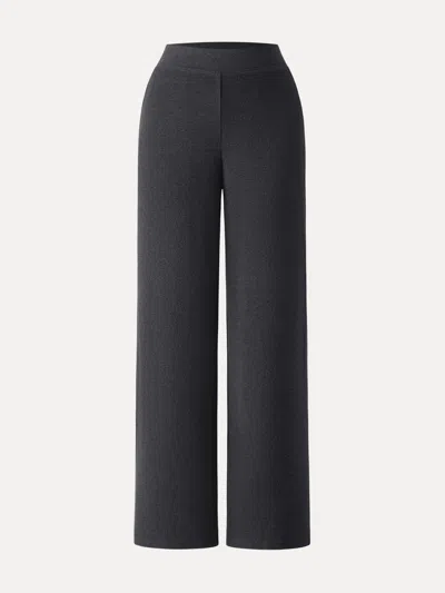 Oglmove Maxwarm High-rise Wide-leg Pants With Pockets In Blue