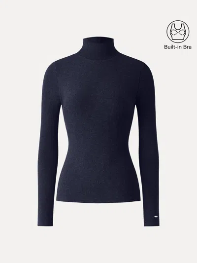Oglmove Maxwarm Turtleneck Long Sleeve Bra Top