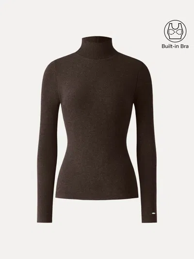 Oglmove Maxwarm Turtleneck Long Sleeve Bra Top